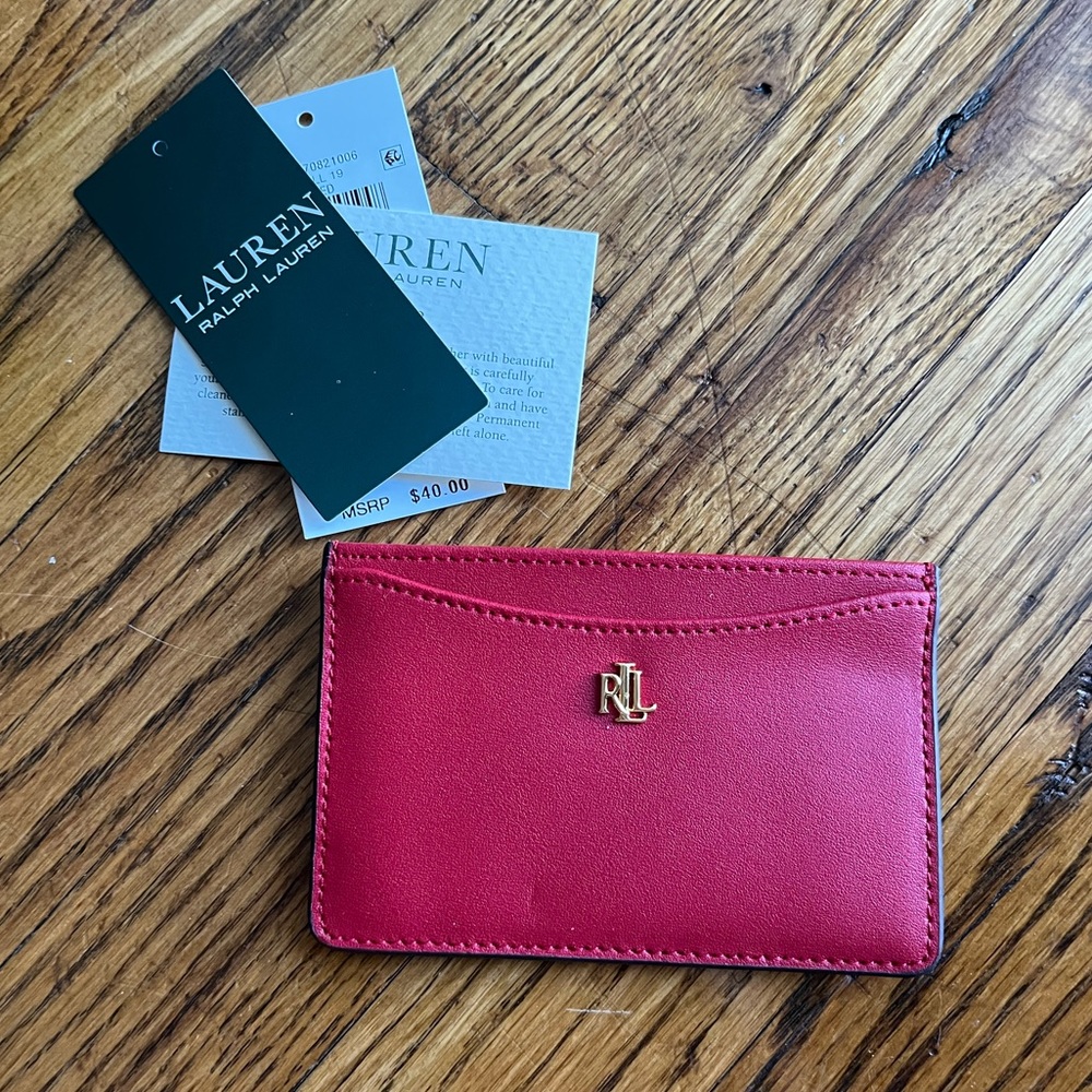 🚨SOLD Ralph Lauren Slim Credit Card Holder🚨